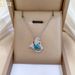 Blue 【 】 Mermaid Light Luxury Charm Gorgeous Full Diamond Necklace Women's Versatile Clavicle Titanium Steel Chain 【 】_ipsvogv.com