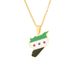 Stainless Steel Syrian Free Army Map And Flag Necklace For Men And Women Couple Sweater Chain Baccessories_ipsvogv.com