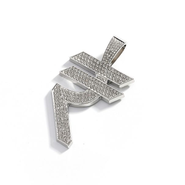 New Product Special Symbol, Full Diamond Alloy Trendy Men's Accessory Necklace, Hip-hop Necklace_ipsvogv.com