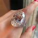 Cao Shi's New Super Large Oval Zircon Women's Simple And Exquisite Butterfly Ring Hand Jewelry_ipsvogv.com