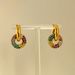 Fashionable Niche INS Retro Polished Color Round Detachable Earrings_ipsvogv.com
