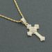 Hip Hop 3D Full Diamond Personalized Nightclub Trendy Cross Pendant Necklace_ipsvogv.com