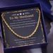 Fashion simple street simple twist chain partner husband gift box card packaging long necklace 60cm_ipsvogv.com