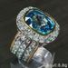 Cao Shi Luxurious Color Separation Zircon Ring, Women's Wedding Ring Gift, Head Accessories_ipsvogv.com