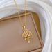 Titanium Steel 【 】 Three Roses Diamonds, Light Luxury Temperament, Gorgeous Full Of Diamonds Necklace, Women's Versatile 【 】 , Temperament, Necklace,_ipsvogv.com