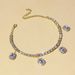 Hot New Square rhinestone Anklet fashion single row Beach pendant Anklet jewelry Anklet_ipsvogv.com
