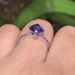 Sanjieins New Square Color Diamond Women's Ring Amethyst Jewelry Natural Simplicity Handpiece_ipsvogv.com