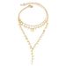 Jewelry Fashion Multi-layer Y-shaped Metal With Geometric Simplicity, Star Tassels, Niche Necklace For Women_ipsvogv.com