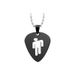 Billie Eilish Logo Guitar Pick Necklace With Stainless Steel Pendant Featuring American Rapper_ipsvogv.com