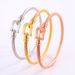 Unisex Titanium steel bracelet elastic horseshoe buckle bracelet for girls high end personality simple non fading girlfriends exquisite bracelet_ipsvogv.com
