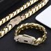 Men's Jewelry Micro Inlaid Zircon Cuban Chain Men's Necklace High End Jewelry Personality Trend Accessories_ipsvogv.com