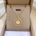 Round 【 】 Cross Light Luxury Charm Gorgeous Full Diamond Necklace Women's Versatile Clavicle Titanium Steel Chain 【 】_ipsvogv.com
