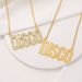 DISCO hip hop exaggerated gold necklace Disco simulated diamond necklace_ipsvogv.com