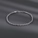 Cuban Braided Hip-Hop Trendy Titanium Steel Thin Bracelet Niche Men's Non-Fading Jewelry Chain_ipsvogv.com