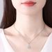Women's Jewelry Moissanite Platinum Necklace Silver Water Drop Pendant 1 Carat Fashion Clavicle Necklace_ipsvogv.com