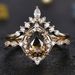 Sanjieins New Champagne Zircon Ring Women's Engagement Pair_ipsvogv.com