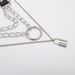 Jewelry Personality Exaggeration PU Metal Collar Decoration Punk Multi-layer Chain Geometric Lock Necklace_ipsvogv.com