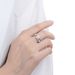 Women’s Jewelry Set Fashion Temperament Niche Love Peach Heart Ring Female Diamond Zircon CZ Ring Opening Adjustable Hand Jewelry Light Luxury Style_ipsvogv.com