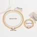 Hip Hop Jewelry Set For Women - Diamond Heart Pendant Necklace & Bracelet, Chunky Gold/Silver Clavicle Chain, Streetwear Accessories_ipsvogv.com