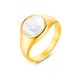 Women's Jewelry Titanium Steel Inlaid White Shell Ring Classic All Match Personalized Stainless Steel Hand Jewelry Fashion Ring_ipsvogv.com
