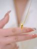 Small Block Necklace, Female Gold Pendant, Niche Temperament, Simple And Light Luxury Accessories, Titanium Steel Non_ipsvogv.com
