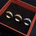 High End Lock Buckle Ring Full Of Stars, Couple Ring Plated With Rose Gold, Full Of Diamonds, Light Luxury Ring_ipsvogv.com