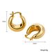 French retro simple earrings high end temperament female earrings copper plated real gold earrings silver needle earrings_ipsvogv.com