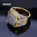 Bold Hip-Hop Square Ring For Men & Women – Full CZ Micro-Paved Cubic Zirconia Statement Jewelry – Unisex Stackable Band (Sizes 7-11)_ipsvogv.com