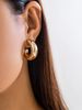 2 Pairs Of A Set, Simple And Thick C-shaped Stud Earrings Fashionable Personality Internet Celebrity Temperament Ear Jewelry Cool Trendy People_ipsvogv.com