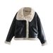 Women's clothing style street fashion fleece fur jacket coat_ipsvogv.com