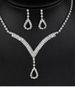 Yiwu Bride Jewelry Set Sparkling Diamond Water Drop Necklace And Earrings 630_ipsvogv.com