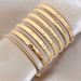 Retro Personality Exaggerated Wide Bracelet Gold Glossy Multi Element Bracelet Set Bracelet_ipsvogv.com