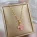 Titanium Steel 【 】 Light Luxury Lucky Grass Temperament Micro Inlaid Diamond Necklace Women's Exquisite Style Ins 【 】_ipsvogv.com