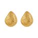 Women’s Jewelry Set Fashion Spherical Hammer Pattern Irregular Lava Irregular Concave And Convex Surface Copper Plated Teardrop Shaped Earrings_ipsvogv.com