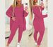 Women's fashion solid color vest + elastic waist trousers set (3-piece set)_ipsvogv.com