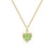 Green 【 】 Love Zircon Light Luxury Charm Gorgeous Full Diamond Necklace Women's Versatile Clavicle Titanium Steel Chain 【 】_ipsvogv.com