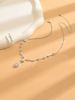 Jewelry & Accessories Rhinestone Tassel Wedding Accessories Silver Claw Necklace Earrings Bracelet Three Piece Set_ipsvogv.com