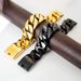 Stainless Cuban Thick Hip Hop Trendy Men's Motorcycle Bold Electroplated Gold Titanium Steel Bracelet_ipsvogv.com