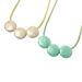 Fashion Simple Cotton Rope Necklace Creative Geometric Personality Candy Color Round Cake Retro Necklace Female_ipsvogv.com