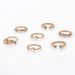 Bohemian 7-piece Set With Diamonds, Eight Pointed Stars, Moon Rings, Women's Wedding Festival Crystal Rings_ipsvogv.com