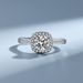 GRA Mosang Stone 1 Carat Princess Square Bag Pure Silver Plated Platinum D Color Women's Ring_ipsvogv.com