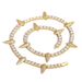 Unisex New Hip Hop 4mm5mm Spiked Tennis Chain With Full Diamond Wolf Tooth Tennis Chain Personality Trendy Brand Men's Zircon Clavicle Chain_ipsvogv.com