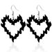Fashion Resin Flame Shaped Hollow Love Earrings Spice Girls, Personalized Peach Heart Earrings Earrings_ipsvogv.com
