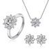 S Pure Silver D Color Mosonite Sunflower Necklace with Advanced Design Sense, Light Luxury temperament, Clawbone Chain_ipsvogv.com