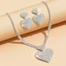 Women’s Jewelry Set Fashion Women's Diamond Heart Necklace Earrings Fashion Wedding Party Valentine's Day Gift Jewelry High End Clavicle Chain_ipsvogv.com