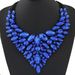 Light luxury water drop crystal gem necklace earrings bag three piece set evening jewelry set handbag_ipsvogv.com
