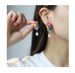 Original enamel drop oil zinc alloy point diamond earrings Mountain buckle colorful flower conch Tarot card pendant earrings_ipsvogv.com