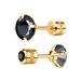 2mm-6mm 1pair Medical Stainless Steel Black Crystal Zircon Ear Studs Earrings Tragus Cartilage Hypoallergenic Screws Piercing Jewelry For Men Women_ipsvogv.com
