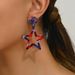 Ins personalized pentagram hip-hop versatile acrylic minimalist design earrings, niche high-end earrings_ipsvogv.com