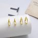 Unisex Real Gold Brass Electroplating Fashionable And Versatile High Grade Geometric Earrings Set_ipsvogv.com